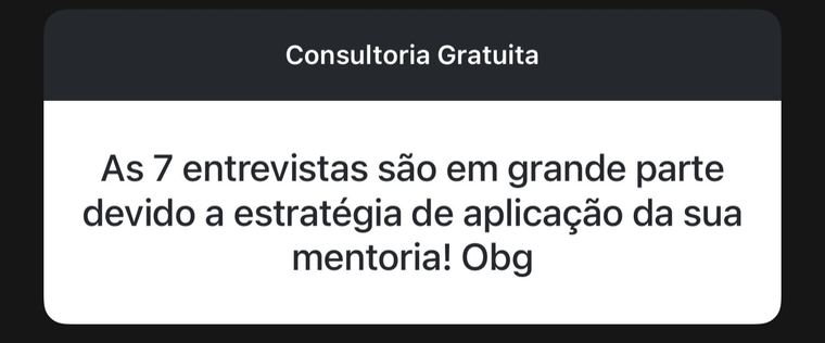 Mensagem: sete entrevistas de residência